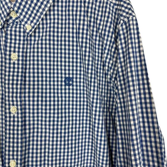 Timberland XXL Slim Fit Mens Check Shirt - Picture 4 of 8